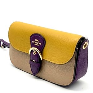 Coach C3608 Poppy Crossbody In Colorblock Kelp Multi